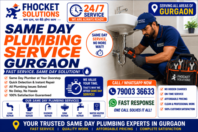 Same Day Plumbing Service Gurgaon