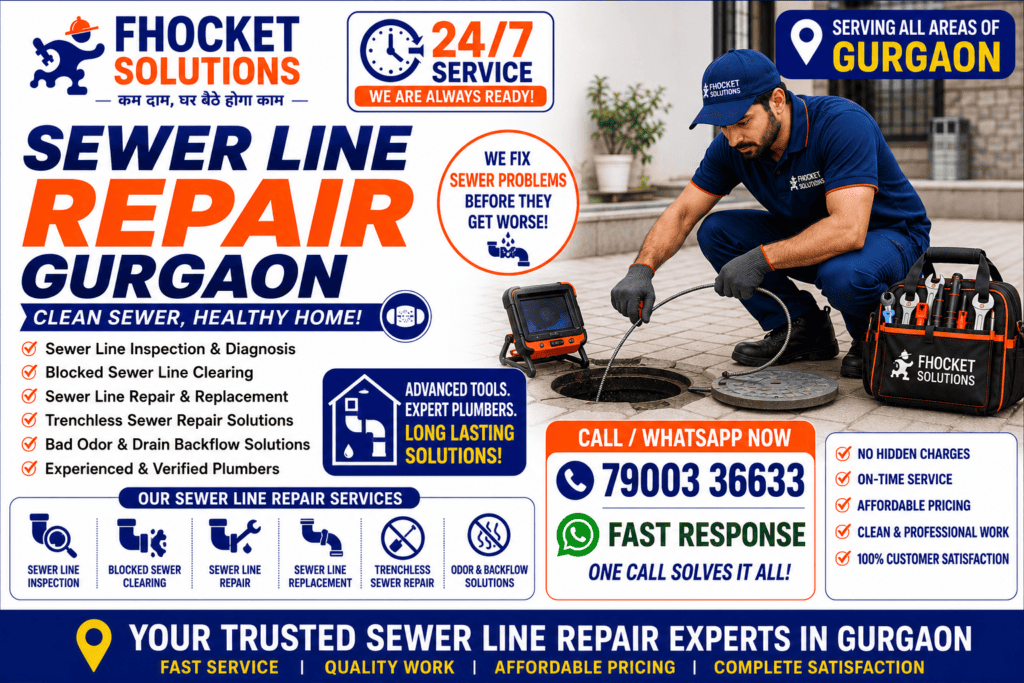 Sewer Line Repair Gurgaon