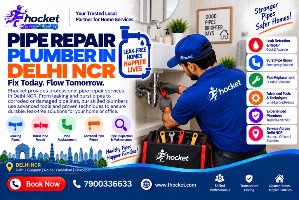 Pipe Repair Plumber in Delhi NCR