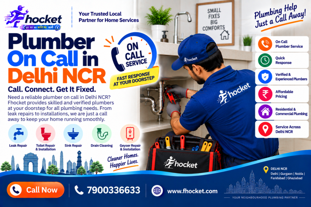 Plumber on call Delhi NCR