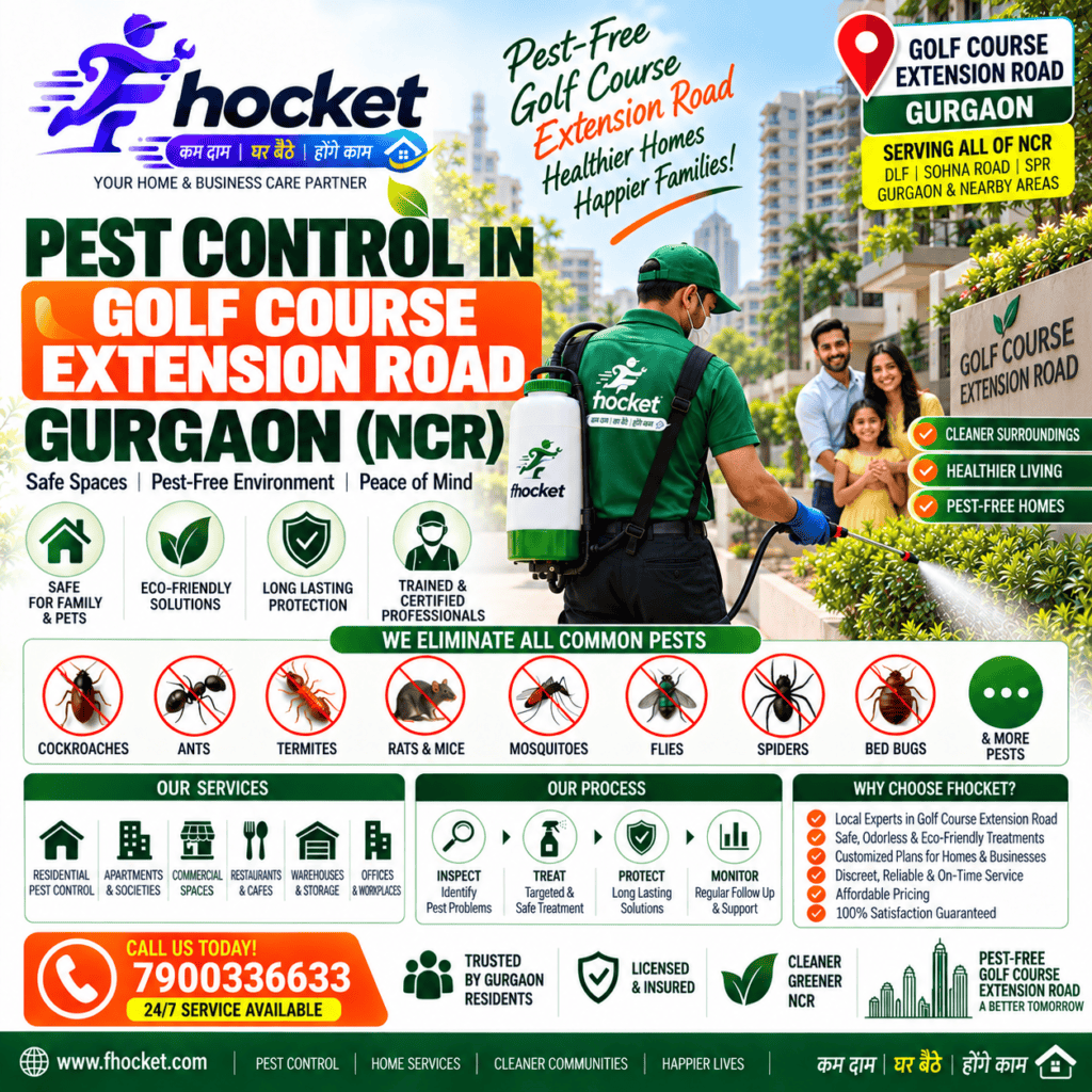 Pest Control in Golf Course Extension Road