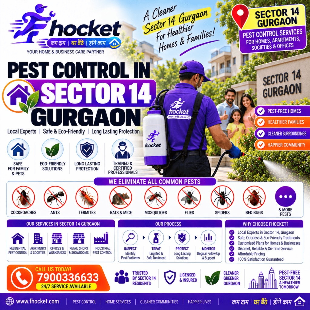 Pest Control in Sector 14 Gurgaon