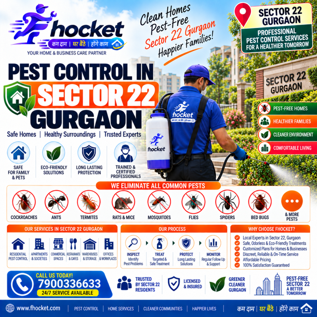 Pest Control in Sector 22 Gurgaon