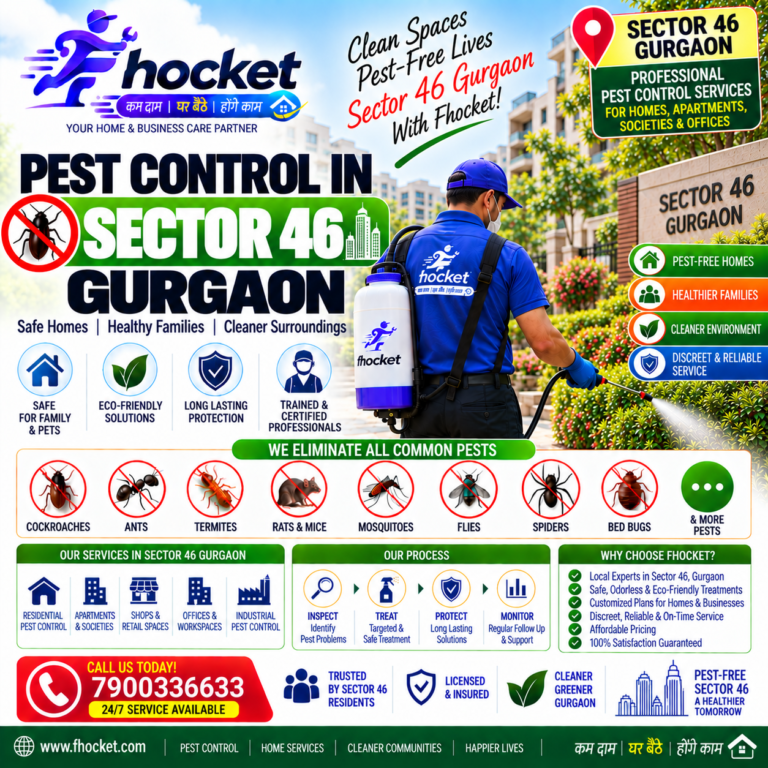 Pest Control in Sector 46 Gurgaon
