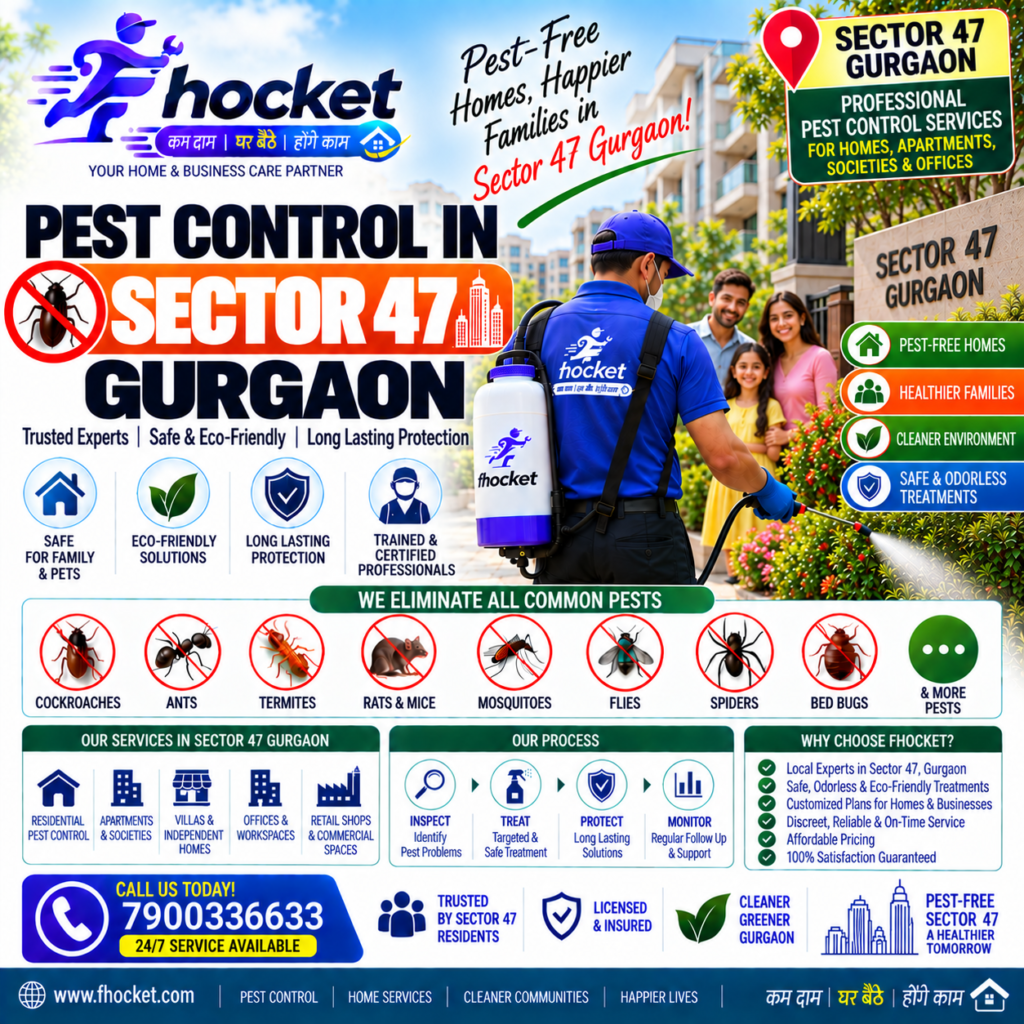 Pest Control in Sector 47 Gurgaon