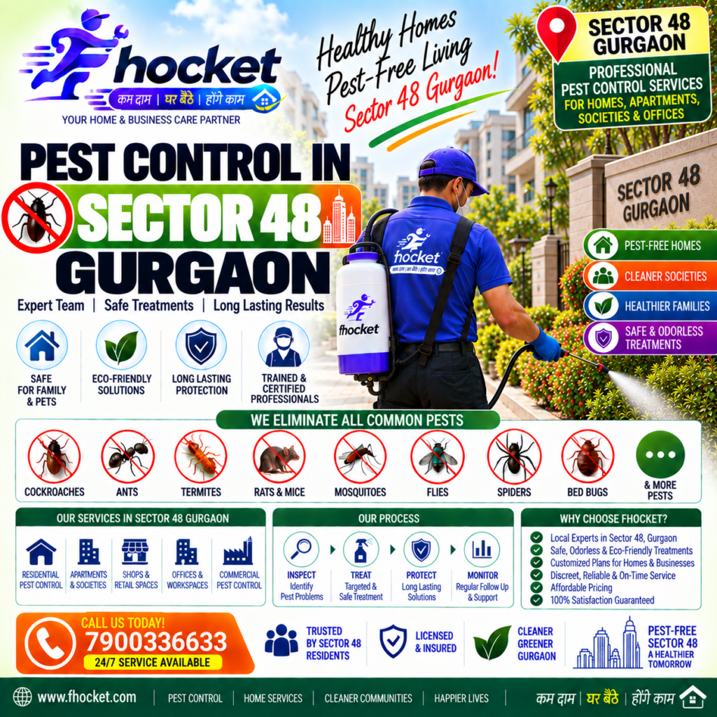 Pest Control in Sector 48 Gurgaon