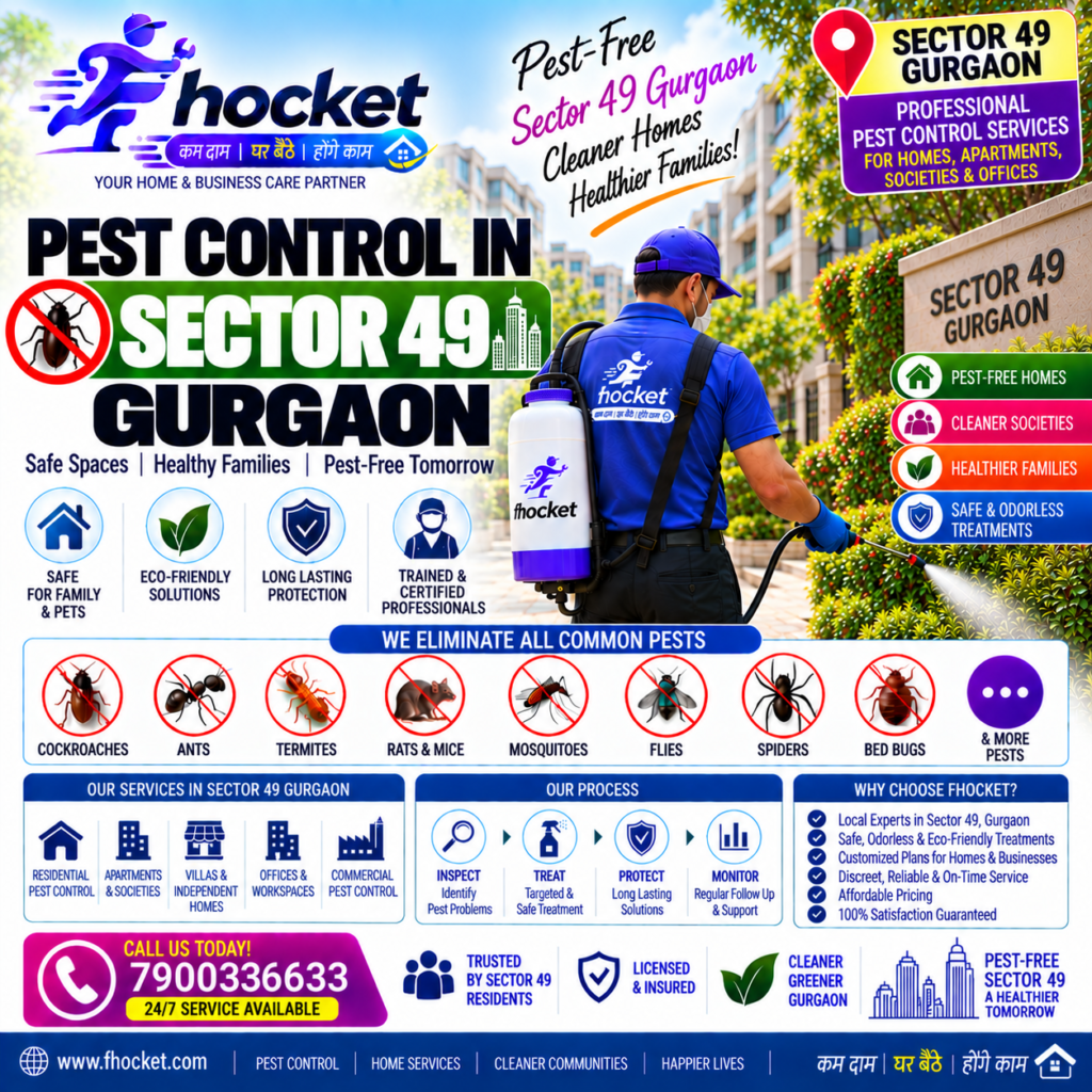 Pest Control in Sector 49 Gurgaon