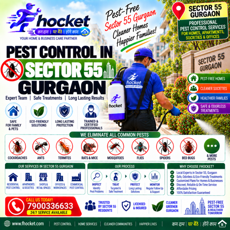 Pest Control in Sector 55 Gurgaon