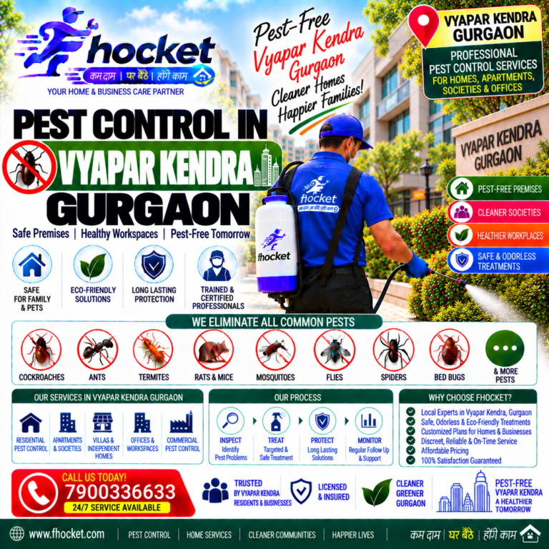 Pest Control in Vyapar Kendra Gurgaon