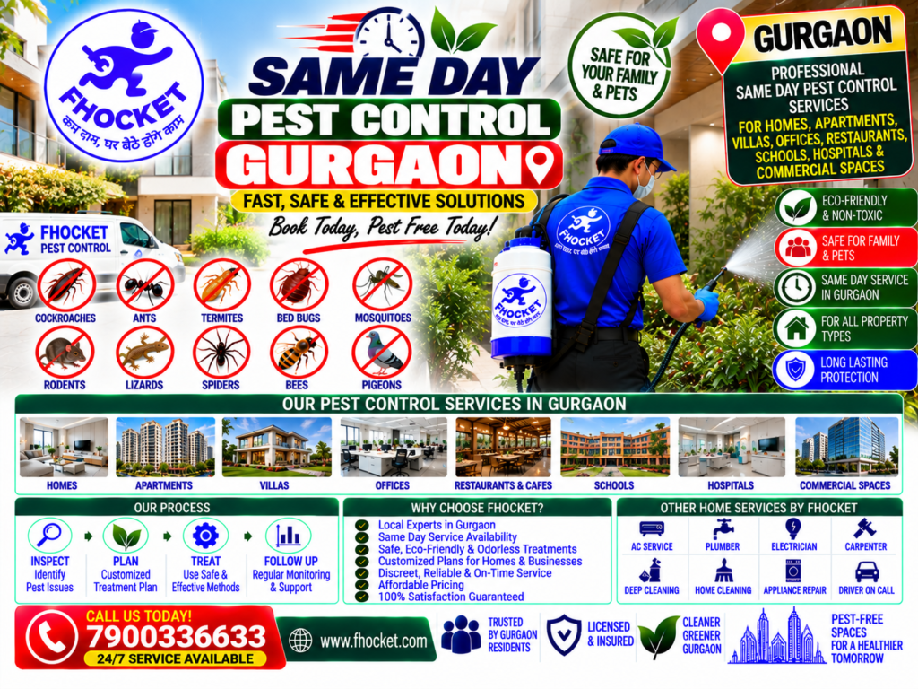 Same Day Pest Control Gurgaon
