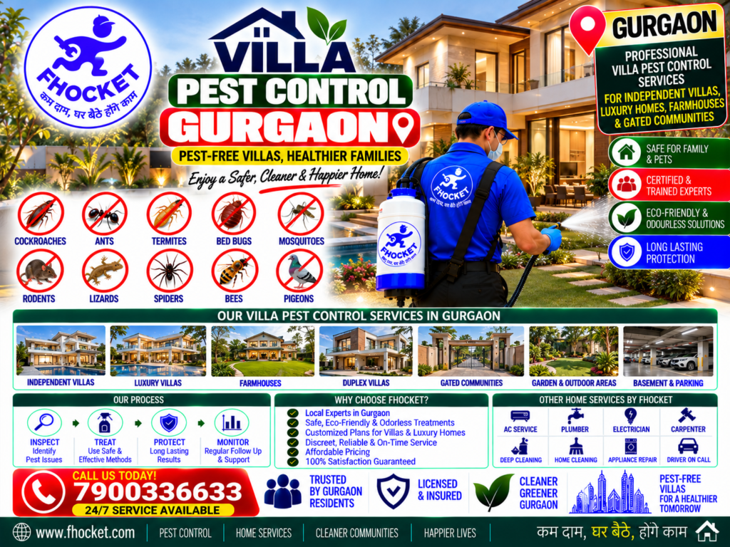Villa Pest Control Gurgaon