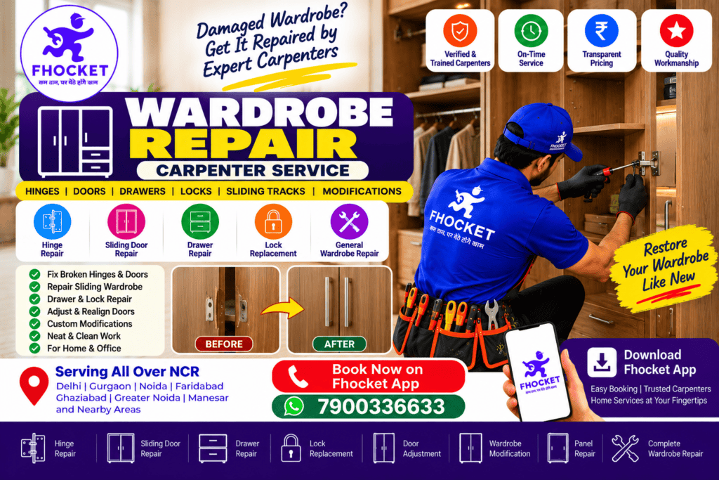 Wardrobe Repair Carpenter Near Me
